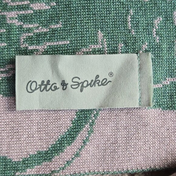 NWOT Otto & Spike Merino Scarf Knit Wool Cockatoo Parrot Bird GREEN - Picture 4 of 8